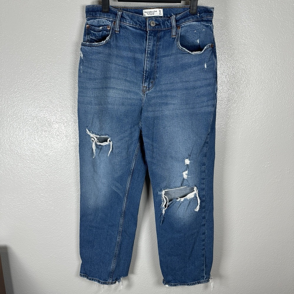 Abercrombie‎ & Fitch Jeans Womens 29/8 Curve Love Ankle Straight Ultra High Rise